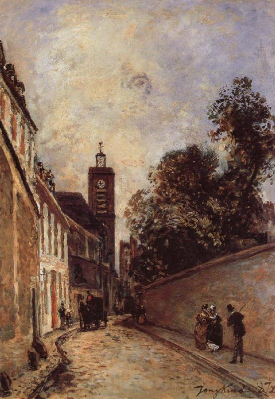 Johan Barthold Jongkind Rue de L-Abbe-de l-Epee and Church Norge oil painting art